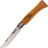Нож Opinel №8 Carbon, рукоять из бука, чехол, деревянная коробка 000815