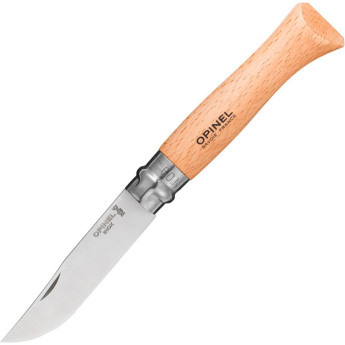 Нож OPINEL №9, нержавеющая сталь, рукоять из дерева бука, блистер 001254